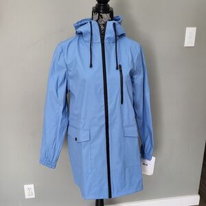 London Fog rainwear coat light blue color S/P size